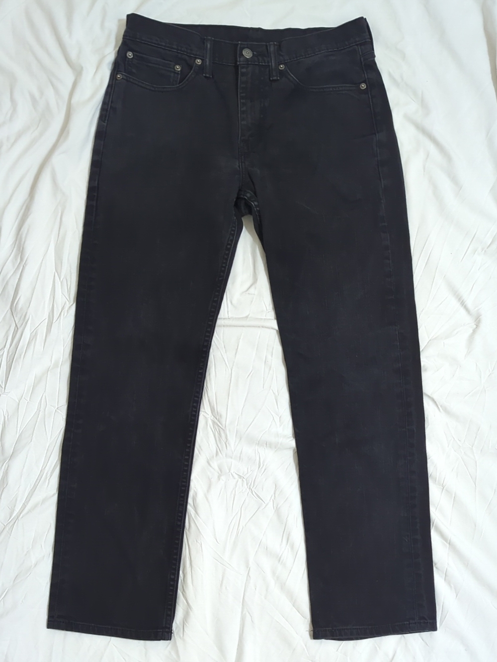 Levi's Straight Jeans, Color Black Wash Size 32 x 30